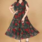 Georgette Long Maxi Dress