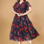 Georgette Long Maxi Dress