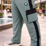 Men’s Navy Blue BMW Inspired Cargo Track Pants