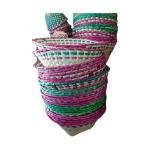 Palm Leaf Handwoven Pooja Basket Set, Multi-Coloured, Pack of 2