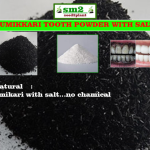AMK2 Herbal Umikari Rice Husk Tooth Powder with Salt, 100% Natural, Chemical-Free, no color added