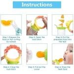 Baby Fruit Feeder Pacifier | Silicone Food Feeder & Teether for Babies | Gum Soothing Teething Toy for 6–12 Months Infants ( Pack of 2)