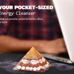 Laxmi Pyramid with Free Kamal gata mala and Free sri Yantra Laxmi Pyramid 90MM – Large Lakshmi Pyramid with Shree Yantra, Gomti Chakra, Rudraksha, Chirmi & Kaudi Shells