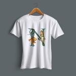 BINAYAK Cotton Regular Fit Printed White