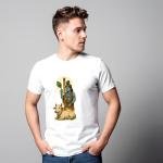 BINAYAK Cotton Regular Fit Printed White