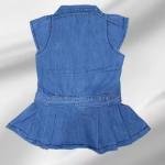 Bublee Dublee Trendy Soft Denim Frock for Baby Girls