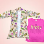 Bublee Dublee Trendy Girls 3-Piece Western Set of Top, Denim Jeans & Jacket