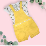 Bublee Dublee Kids Yellow Denim Dungree