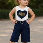 Girls White Sleeveless Top Cotton Blend | Summer Wear Top for Baby Girls & Kids