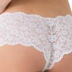 Women Lace Cheeky Panty Combo | Premium Stretch Lace Hipster Brief | Soft & Comfortable Innerwear for Women (Pack of 2 – Black & White)