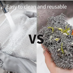 Stainless Steel Mesh Dishcloths, 7.87 x 7.87 Inch, Pack of 2