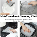 Stainless Steel Mesh Dishcloths, 7.87 x 7.87 Inch, Pack of 2