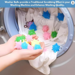 Reusable Laundry Balls, Colorful Washing Machine Cleaner Balls