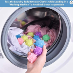 Reusable Laundry Balls, Colorful Washing Machine Cleaner Balls