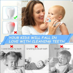 U-Shaped Kids Toothbrush | Soft Silicone Brush Head  for Boys & Girls (Ages 2–6 Years) | Pack of 2