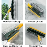 3 in 1 Bathroom Cleaning Brush with Wiper and Squeegees