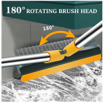 3 in 1 Bathroom Cleaning Brush with Wiper and Squeegees