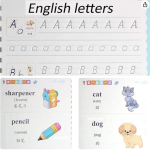 Piler Sank Magic Practice Copybook Set for Preschools, Ages 3+, with Pens, Math and Writing Workbooks