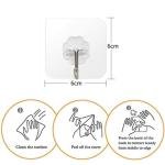 Self-Adhesive Hooks Sticky Hook Non-Slip Heavy Duty for Kitchen, Bathroom, Clothes, Office