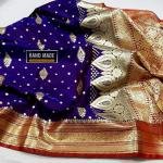 GS Creation Banarasi Satin Silk Saree With Blouse