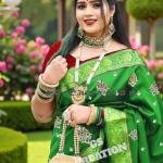 GS Creation Banarasi Satin Silk Saree With Blouse