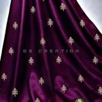 GS Creation Banarasi Satin Silk Saree With Blouse