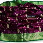 GS Creation Banarasi Satin Silk Saree With Blouse
