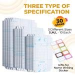 Transparent Paper Sticker Book Cover Film Clear Matte for Craft 30Pcs Book Cover