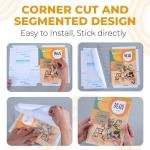 Transparent Paper Sticker Book Cover Film Clear Matte for Craft 30Pcs Book Cover