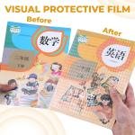 Transparent Paper Sticker Book Cover Film Clear Matte for Craft 30Pcs Book Cover