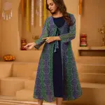 Mint Green Bandhni Shrug set