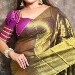 EXCLUSIVE WINTER SPECIAL PLAIN TISSUE SAREE WITH BLOUSE