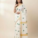 Kerala Hand Painted Saree with Blouse