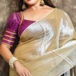 EXCLUSIVE WINTER SPECIAL PLAIN TISSUE SAREE WITH BLOUSE