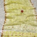 Radiant Lemon Yellow Handcrafted Muslin Silk Jamdani Saree with Zari Butti and Border