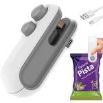 Portable Plastic Bag Sealing Machine | Mini Bag Sealer with Cutter and Magnet | Packet Sealer for Food, Chips, Snacks, Traveling Food Packets Bags