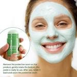 Green Tea Stick Face Mask For Blackhead Remover, Anti Acne, Oil Control, Deep Clean Pore, Purifying Solid Cleansing Clay Stick Mask Skincare For Men & Women