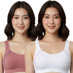 Women's Seamless Comfort Sports Bra (Pack of 2)