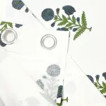 Jaipuri Aachho Block Print Curtains – Blue Floral Elegance in Cotton