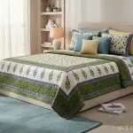 Serene Floral 144 TC Cotton Bedsheet