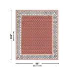 Classic Sanganeri Buti Double Bedsheet Pure Cotton