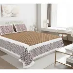 Regal Geometric Border Double Bedsheet Pure Cotton
