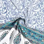 Blue Bloom 100% Cotton Bedsheet