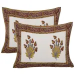 Fortune Feathers Hand Block Bedsheet