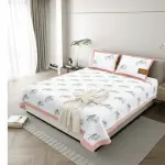 Avian Breeze King Size Pure Cotton Bedsheet