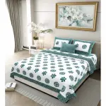 Mocha Royal Mandala King Size Pure Cotton Bedsheet
