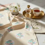 Palm Oasis King Size Pure Cotton Bedsheet