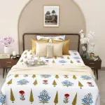 Hand Block Premium Cotton Single Bedsheet