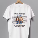 Best Friends Printed White Cotton T-Shirt for Women
