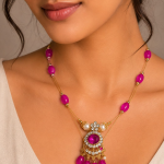 Elegant Pearl & Crystal Charm Necklace